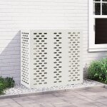 Housse de climatisation vidaxl blanche 110x50x105 cm acier Housse de climatisation vidaxl blanche 110x50x105 cm acier