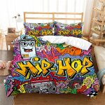 Housse de couette 200x200 cm motif basketball monster street graffiti parure de lit avec fermeture eclair ... Housse de couette 200x200 cm motif basketball monster street graffiti parure de lit avec fermeture eclair ...