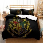 Housse de couette 200x200 parure de lit queen size parure de lit 2 personnes avec magic harry potter ...
