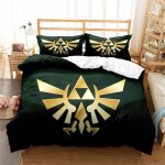 Housse de couette 200x200 parure de lit queen size 2 personnes avec housse de couette et 2 taies d'oreiller, ...