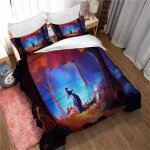 Housse de couette 200x200cm el�gante - parure de lit enfant et adolescent avec fermeture eclair - housse ...