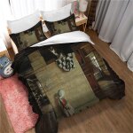 Housse de couette 200x200cm el�gante - parure de lit enfant et adolescent avec fermeture eclair - housse ...