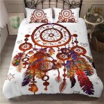 Housse de couette capteur de r��ve, attrape - r��ves parure de lit x cm avec fermeture��clair + taies ...