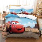 Housse de couette cars, parure de lit d car housse de couette microfibre, housse de couette avce taies ...