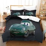 Housse de couette cars parure de lit d cartoon housse de couette microfibre, housse de couette avce taies ...