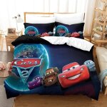 Housse de couette cars parure de lit lightning mcqueen impression num��rique d microfibre fermeture ��clair ...