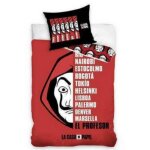 Housse de couette la casa de papel rouge (taille taille unique, couleur rouge)