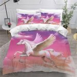 Housse de couette cheval x imprim�� d animaux de dessin anim�� parure de lit personnes hypoallergique ...