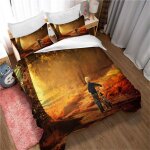 Housse de couette chic pour enfants, bord de mer, elfes, parure de lit, impression num�rique, housse ...