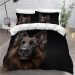 Housse de couette chien de berger x imprim�� d chien de compagnie parure de lit personnes hypoallergique ...