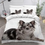 Housse de couette chihuahua x imprim�� d chien de compagnie parure de lit personnes hypoallergique microfibre ...