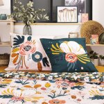 Housse de couette coton 260x240cm + 2 taies
