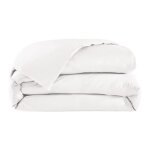 Housse de couette coton blanc 280x240 cm
