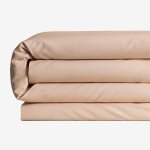 Housse de couette en coton percale 180 fils pour lit 90 cm agassi rose pivoine clair