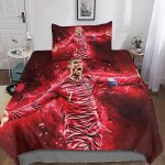 Housse de couette cristiano ronaldo microfibre parure de lit housses de couettes football avec taies ...