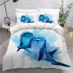 Housse de couette dauphin oc��an x imprim�� d animaux sauvages parure de lit personnes hypoallergique ...