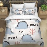 Housse de couette dinosaure de dessin anim�� x imprim�� d animaux mignons parure de lit personnes hypoallergiq ...
