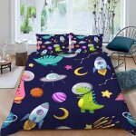 Housse de couette dinosaure de dessin anim�� x imprim�� d animal parure de lit personnes hypoallergique ...