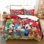 Housse de couette disney animation d motif imprim�� parure de lit en microfibre avec fermeture ��clai ...