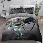 Housse de couette super douce 3 pieces ste - x avec fermeture eclair toy story, parure de lit 100 % microfibre ...