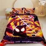 Housse de couette pour enfants spider - man, parure de lit avec housse de couette, taille queen et king, ...