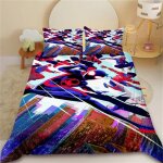 Housse de couette pour enfants spider - man, parure de lit avec housse de couette, taille queen et king, ...