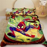 Housse de couette pour enfants spider - man, parure de lit avec housse de couette, taille queen et king, ...