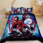 Housse de couette pour enfants spider - man, parure de lit avec housse de couette, taille queen et king, ...