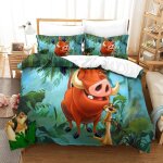 Housse de couette ensemble le roi lion ensemble de literie housse de couette animaux de bande dessin�e ...