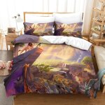 Housse de couette ensemble le roi lion ensemble de literie housse de couette animaux de bande dessin�e ...