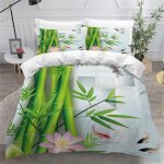 Housse de couette fermeture eclair x ultra doux housse de couette le bambou l'art de la nature paisible ...