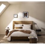 Housse de couette en flanelle de coton ecru 240 x 220 cm