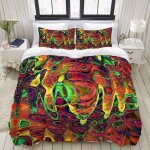 Housse de couette, fond de coloration abstraite du d��grad�� de feu gps avec effets de tourbillon, ensemble ...