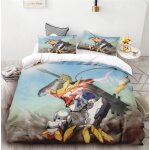 Housse de couette guerrier m�canique gundam enfants et adolescents cadeau d'anniversaire decoration de ...