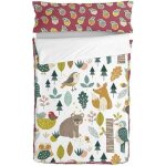 Housse de couette - happyfriday - moshi moshi harvestwood - multicolore - 105 x 200 cm - lavable a 30c ...