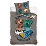 Housse de couette harry potter 100% coton 140x200 cm gris (taille taille unique, couleur gris)