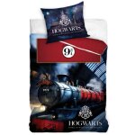 Housse de couette harry potter 135 x 200 + taie d'oreiller - hogwarts imprim� train (taille taille unique, ...