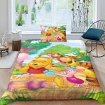 Housse de couette imprim�e en 3d winnie l'ourson parure de lit pour enfants et adolescents motif winnie ...
