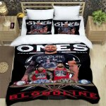 Housse de couette imprimee en 3d wwe eaw, parure de lit avec housse de couette et taie d'oreiller, motifs ...