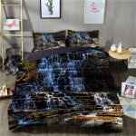 Housse de couette imprim�e en d albion falls housse de couette pi�ces housse de couette confortable four ...