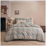 Housse de couette imprim�e en flanelle de coton, tartan