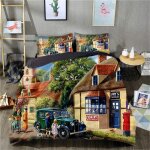 Housse de couette imprim�e en d paysage housse de couette pi�ces housse de couette imprim�e en microfibre ...