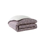Housse de couette imprim�e en satin de coton bleu 140x200