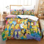 Housse de couette imprim�e the simpsons