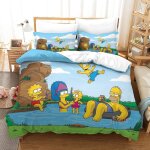 Housse de couette imprim�e the simpsons