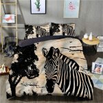 Housse de couette imprim�e en d zebra housse de couette pi�ces housse de couette quatre saisons confortable ...