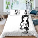 Housse de couette japon anime x imprim�� d fans manga parure de lit personnes hypoallergique microfibre ...
