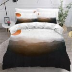 Housse de couette japon x imprim�� d style oriental parure de lit personnes hypoallergique microfibre ...