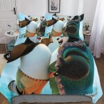 Housse de couette kung fu panda du taies d'oreiller, d anime parure de lit ensemble de literie en microfibre ...