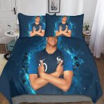 Housse de couette kylian mbappe microfibre parure de lit housses de couettes football avec taies d'oreiller ...
